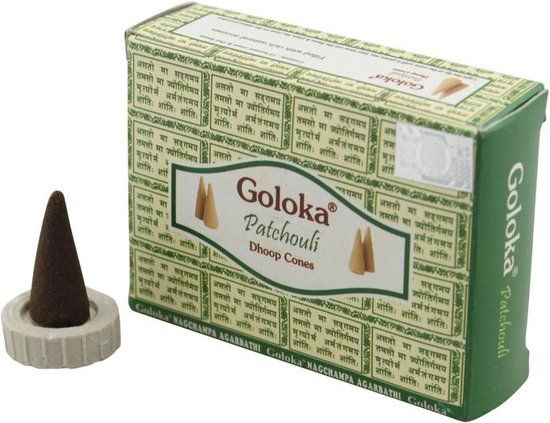 Goloka Patchouli Dhoop Cones - 10 stuks
