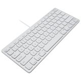 Macally SLIMKEYCA Compact USB-A Toetsenbord - Zilver - US QWERTY