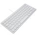 Macally SLIMKEYCA Compact USB-A Toetsenbord - Zilver - US QWERTY