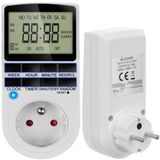 Ruhhy Tijdschakelaar aan/uit schakelaar - 16A - 230V/50Hz - Wit