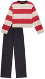 SCHIESSER Pyjama lang Meisjes vivid red katoen 128