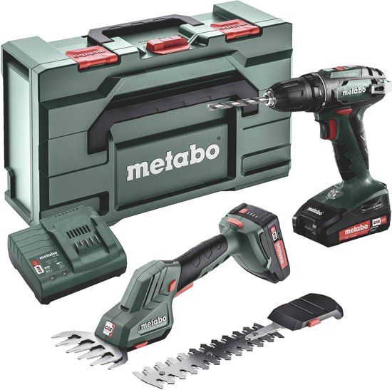 Metabo BS 18 + SGS 18 LTX Q Accu-schroefboormachine | 18V | 2.0Ah | Incl. 2 Accu's