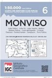 Carta IGC Wandelkaart Blad 6 - Monviso 1:50.000