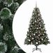 vidaXL Kunstkerstboom met kerstbal 180 cm 300 LED's Warmwit