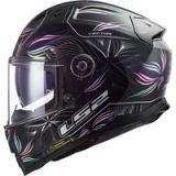 LS2, Full face motorcycle helmet VECTOR II Tropical, black white XS