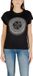 Guess Printed Cotton Round Neck Short Sleeve T-Shirt Wo - Black Shirts