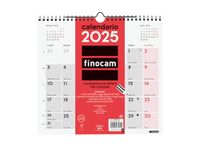 Finocam Neutrale wandkalender om te schrijven 2025, maandelijkse lay-out januari 2025 - december 2025 (12 maanden) Italiaans