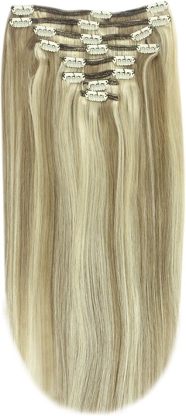 Remy hair Remy Human Hair extensions straight 16 - bruin / blond 9/613