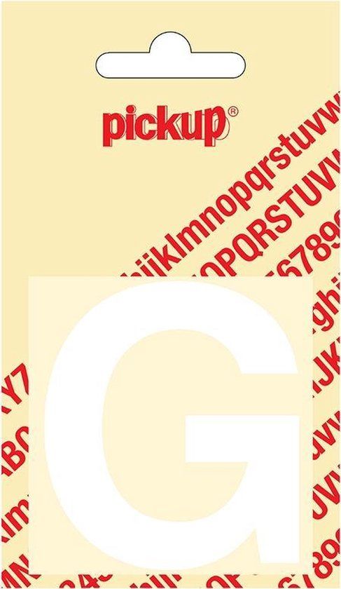 Pickup Plakletter Helvetica 60 mm - Wit G
