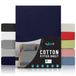 Jersey Dreamzie Jersey Katoenen Hoeslakens - 70 x 160 cm, Donkerblauw
