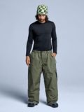 Poederbaas Skibroek - Unisex - Park - Olive Green - Maat XXL
