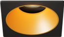 LEDVION – LED Inbouwspot Vierkant 81x81mm – Zwart / Goud – Dimbaar – Kantelbaar – GU10 – 2700K – 3W – IP20