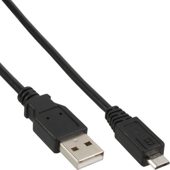 InLine 31703 USB-kabel 0,3 m USB 2.0 USB A Micro-USB B Zwart