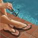 Crocs Miami Flip Dames Sandalen Milk Chocolate