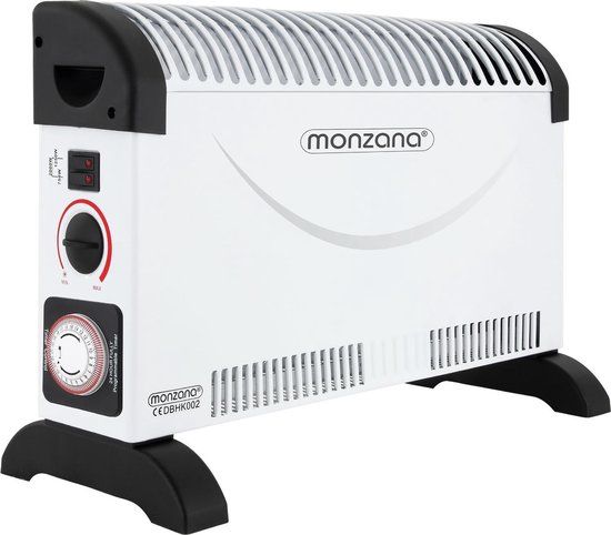 Monzana Convector Verwarming - 2000W incl. 24 uur Timer - Wit