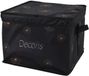 Decoris Kerstballen opbergbox - groen - 34 x 34 x 20 cm - opvouwbaar - polyester