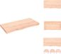 vidaXL Tafelblad 100x50x(2-6) cm onbehandeld massief eikenhout