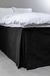 Jotex Colour bedhoes, 100% hoogwaardig biologisch katoen, bedrok, hoogte 60 cm, zwart, 160 x 200 cm