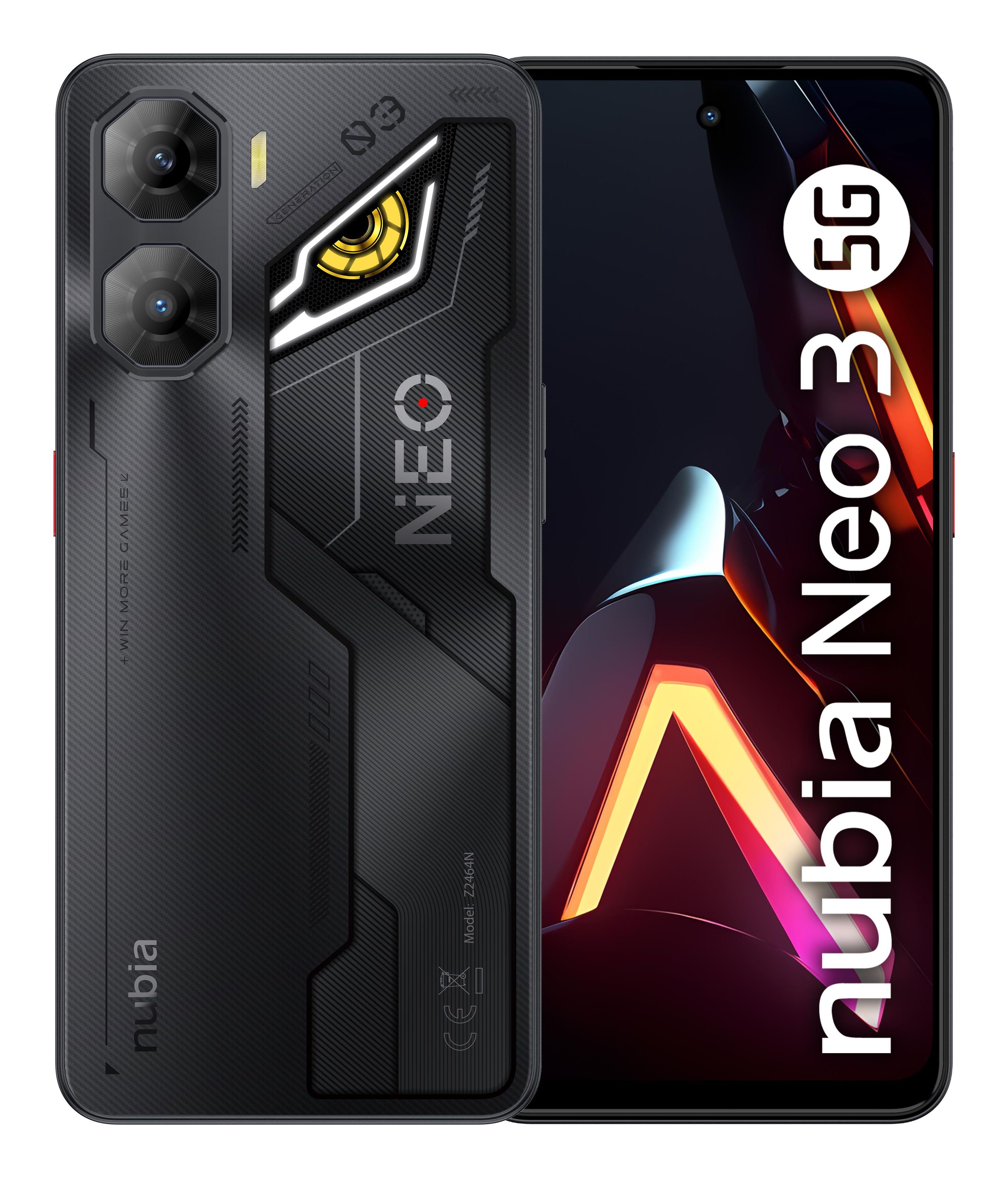 Nubia ZTE Nubia Neo 3 5G - 256 GB - Zwart
