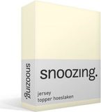 Snoozing Jersey - Topper Hoeslaken - 180x200 cm - Ivoor