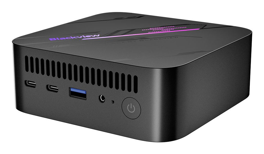 Blackview MP100 Mini PC - AMD Ryzen 7 5825U - 16GB RAM - 512GB SSD - Windows 11 Pro - Black