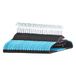 Amazon Basics – Duurzame kunststof kleerhangers, met antislip rubberen coating en horizontale brug, blauw, verpakking van 50 stuks