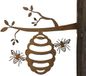 Wan GmbH Piquet de jardin en métal rouillé avec patine d'abeille