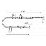 BOSCH Seilzug, Feststellbremse 1987482351