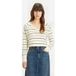 Levi's Pull col en V Petal Olympic Stripe Blanc