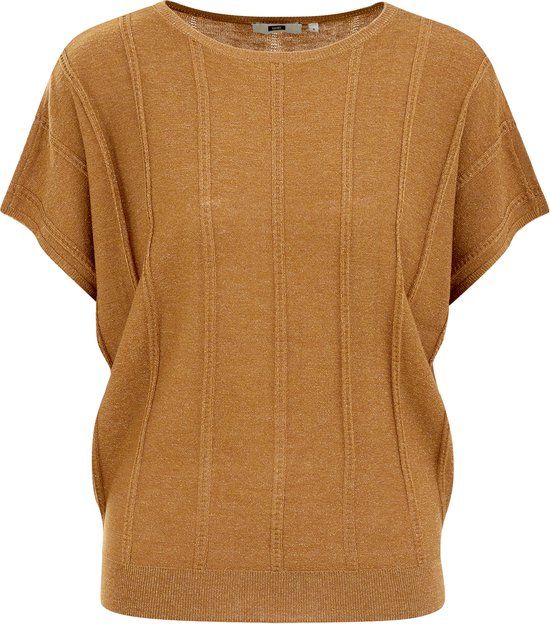 WE Fashion Dames T-shirt met glittergaren