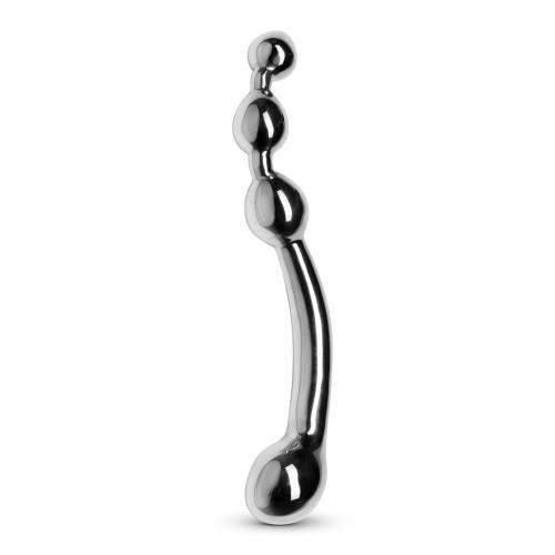 Sinner Gear Unbendable Sinner - Multi-Stim Pleasure Wand Metalen Anaal Dildo - Zilver