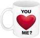 Bellatio Decorations Shoppartners Bv Valentijnsmok - 300 ml - Rood - You Love Me - Koffiemok