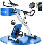 SPORTNOW Magnetische Hometrainer - Staal - 105 x 53,5 x 109 cm - Blauw