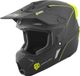 FC-Moto Merkur Straight Motorcross helm - Zwart/Geel, Maat M