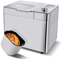 Nictemaw Automatische broodbakmachine, 550 watt, 25 bakprogramma's, automatische ingrediëntenbox, 3 broodmaten en bakkleuren, 13 uur automatische timerfunctie, zilver