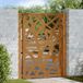 vidaXL Poort met lichtontwerp 100x125 cm weervast staal