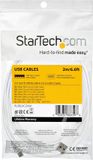 StarTech USB-A naar USB-C kabel - 2 meter - Wit