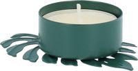 QUVIO Waxinelichthouder - Blad - 8 x 6 x 2 cm - Groen