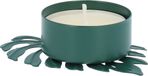 QUVIO Waxinelichthouder - Blad - 8 x 6 x 2 cm - Groen
