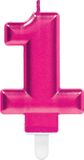 Amscan 9901783 Kaars Roze 1 stuk(s)