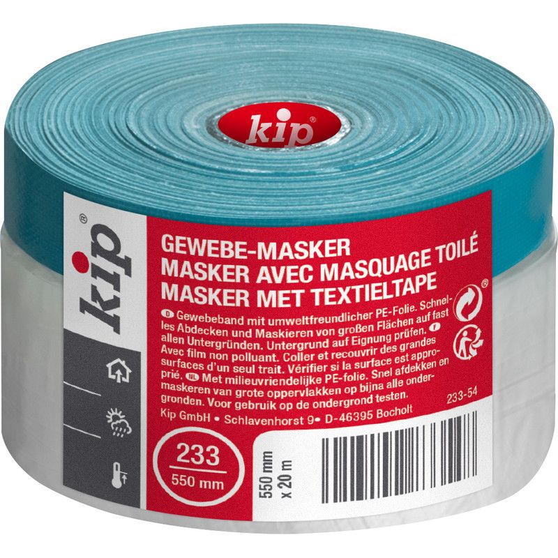 Kip 233 folie masker met textieltape premium 550mmx20m