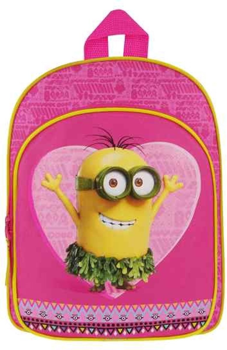 Minions Hawaii Rugzak Rugtas School Tas Roze 2-5 Jaar