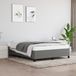 Maison Exclusive - Cadre de lit sans matelas, gris foncé, 140x190 cm, tissu