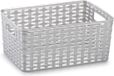 Plasticforte Opbergmand - Kastmand - rotan kunststof - zilver - 6 Liter