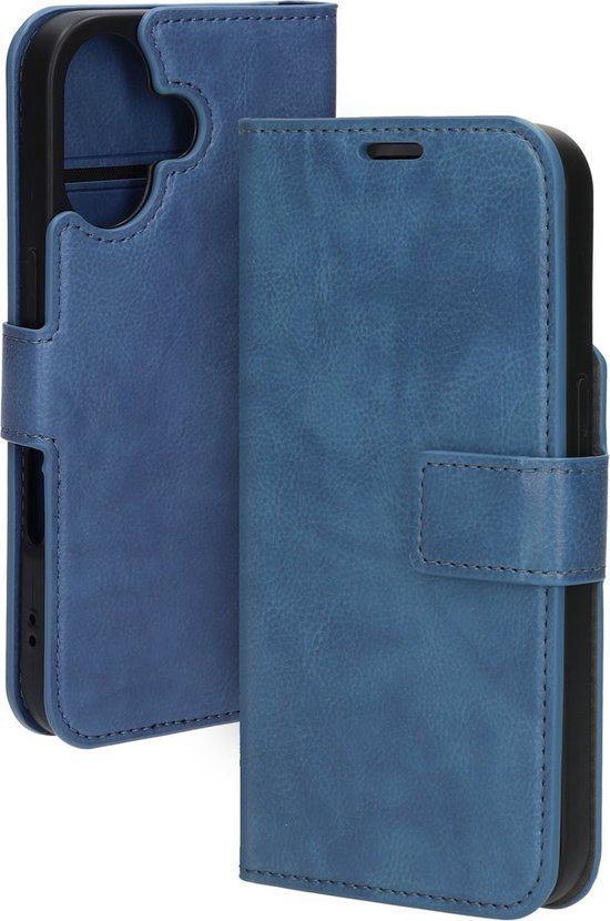 Mobiparts Classic Wallet Case for Apple iPhone 16 - Blue