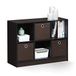 Furinno Basic boekenkast met 6 vakken en 3 laden, donker walnoot, 30,23 x 80,26 x 59,94 cm