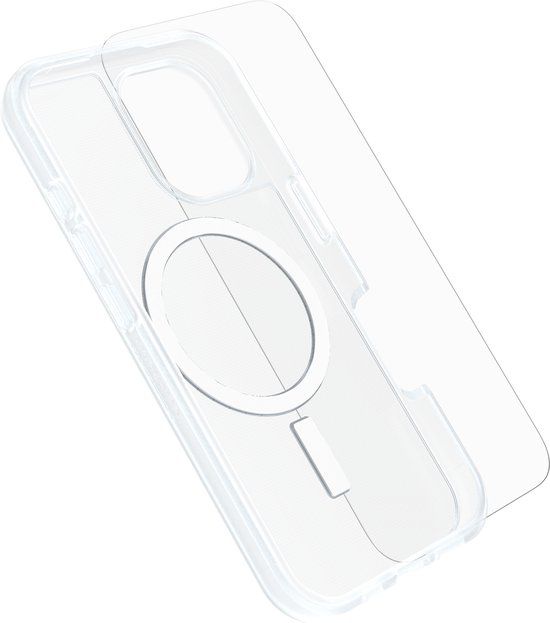 OtterBox React Mag + Glass iPhone 16 Hoesje - Transparant