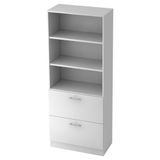 hjh OFFICE PRO Wandkast - Wit - 80 x 42 x 200,4 cm - Signa G 7300 RE