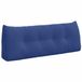vidaXL Coussin de dossier bleu police 120 x 24 x 50 cm Velours