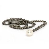 Trollbeads Collier zilver parel 80 cm